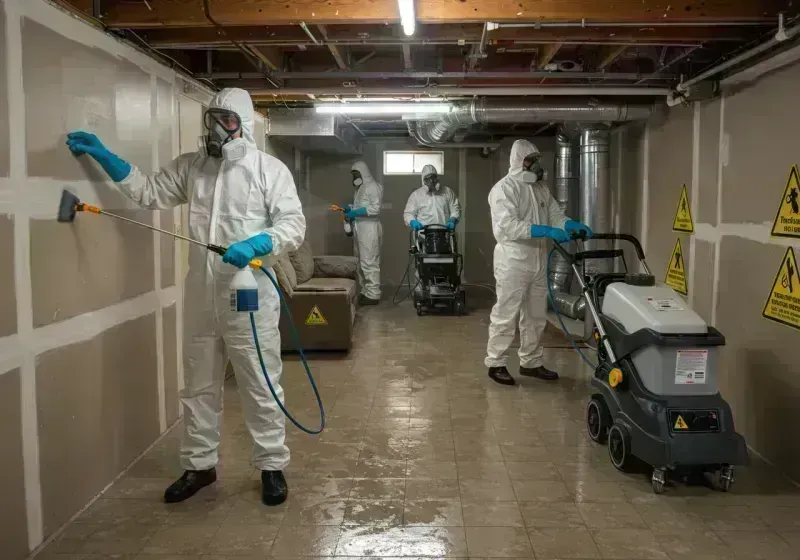 Basement Moisture Removal and Structural Drying process in Palmer Lake, CO